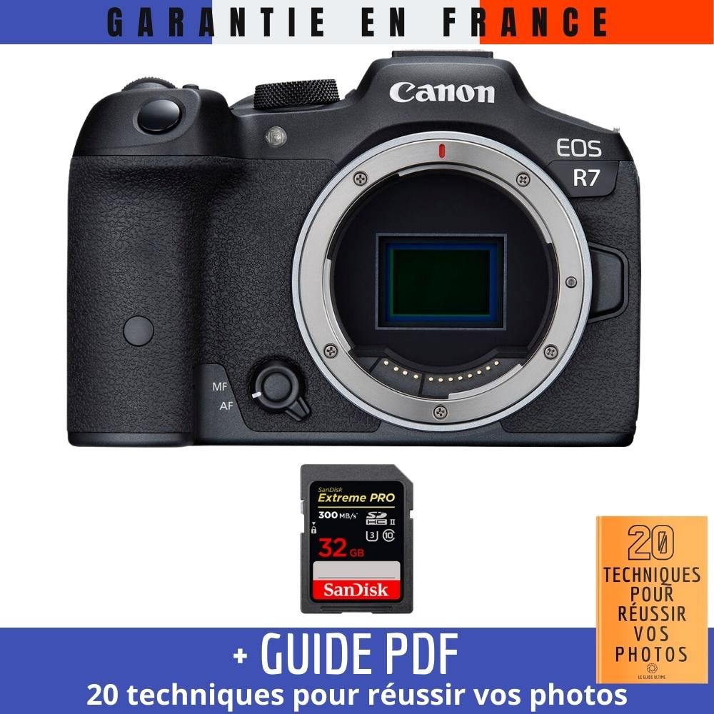 Canon EOS R7 + 1 SanDisk Extreme PRO UHS II SDXC 300 MB/ + Guide PDF 20 techniques pour r?ussir vos photos - vue 3