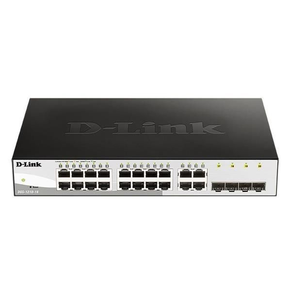 D-Link DGS-1210-16 Géré L2 Gigabit Ethernet (10/100/1000) Noir