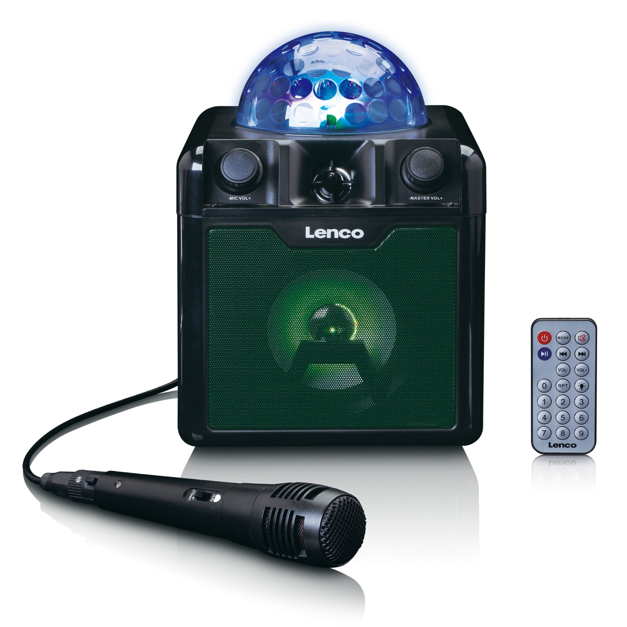 Set karaoké Bluetooth® avec boule disco BTC-055BK Noir