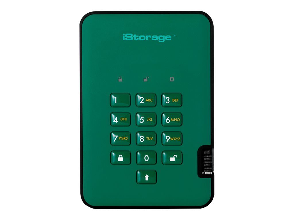 iStorage diskAshur² SSD chiffré externe portable USB 3.1 FIPS 197 256 bit AES XTS fantôme Conformité TAA - vue 7