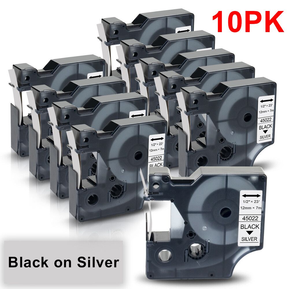 Étiqueteuse étiqueteuse Labelwell 6912mm pour Dymo D1 45013 40913 43613 45018 160 compatible avec Dymo étiquetmanager 280 100 étiqueteuse Type 10PK on 12mm - vue 2