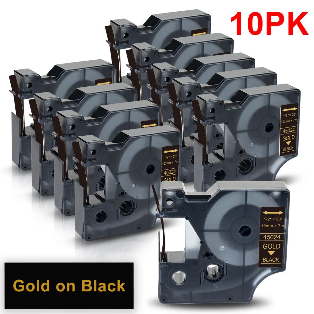 Étiqueteuse étiqueteuse Labelwell 6912mm pour Dymo D1 45013 40913 43613 45018 160 compatible avec Dymo étiquetmanager 280 100 étiqueteuse Type 10PK on 6mm - vue 2