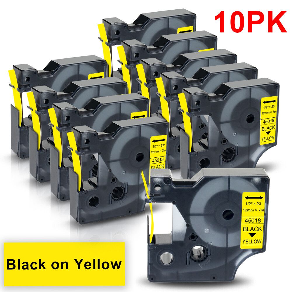 Étiqueteuse étiqueteuse Labelwell 6912mm pour Dymo D1 45013 40913 43613 45018 160 compatible avec Dymo étiquetmanager 280 100 étiqueteuse Type 10PK on 6mm - vue 4