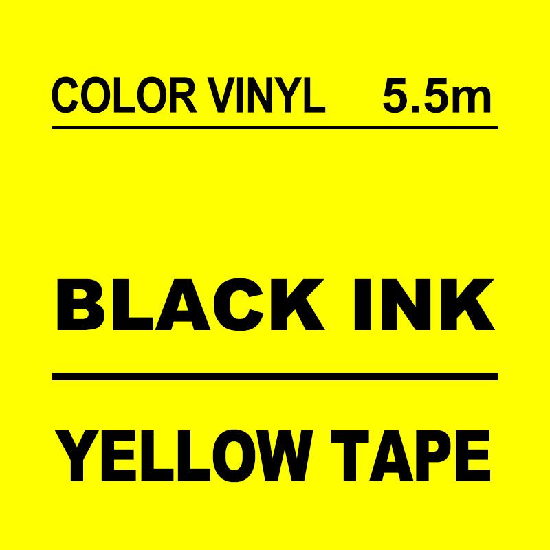 KMCYinks Ruban adhésif pour documents multiples en vinyle pour DYMO bal 3718432 18444 1805243 18435 18438 18441 1805435 pour DYMO bal 374200 5200 Type on Yellow 9mm