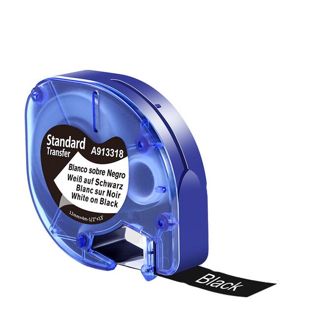 Ruban d'étiquettes en plastique compatible avec Dymo LetraTag d'étiquettes 91201 91200 12267 91202 LT100H 16951 T 100mm Type on