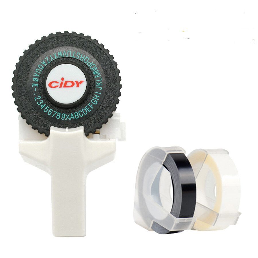 Yance Etiqueteuse manuelle pour MOalerE101 bricolage imprimante d'étiquettes avec ruban adhésif de 9mm pour étiqueteuse à gaufrer Dymo Type label printer - vue 4