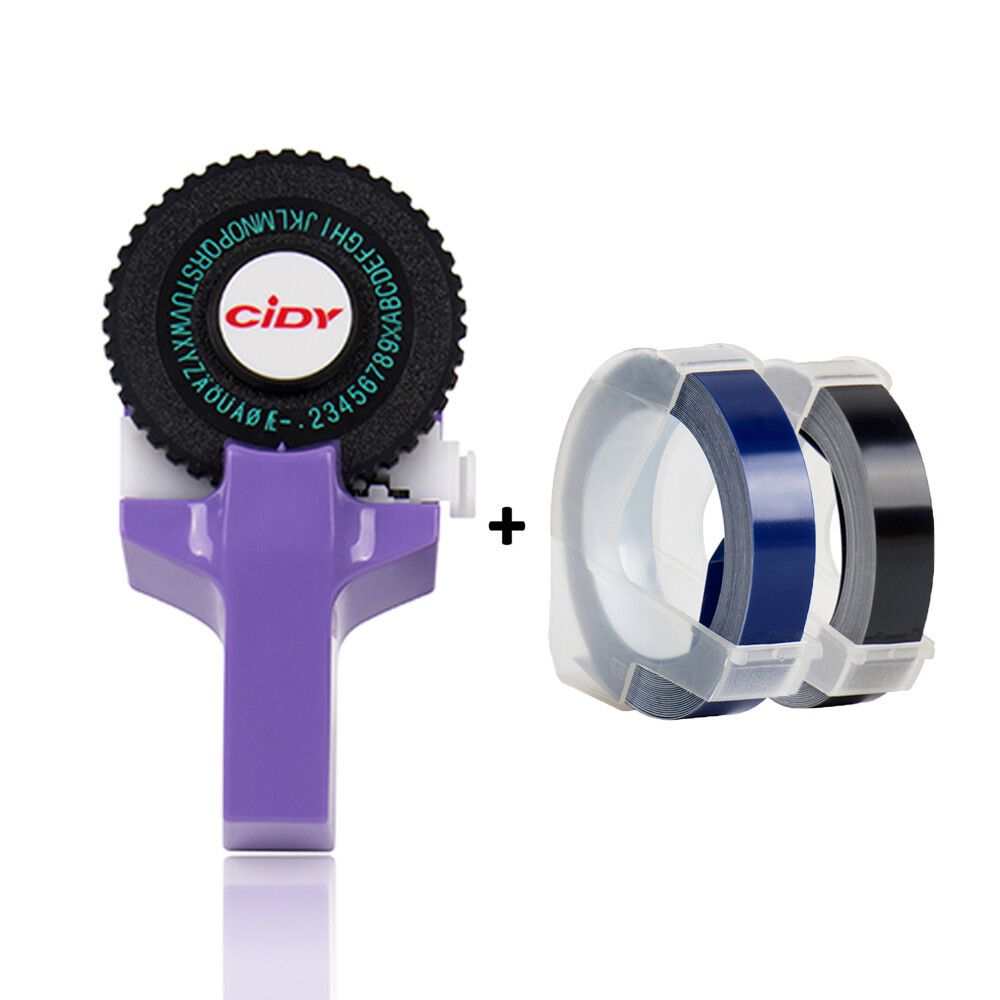 Yance Etiqueteuse manuelle pour MOalerE101 bricolage imprimante d'étiquettes avec ruban adhésif de 9mm pour étiqueteuse à gaufrer Dymo Type label printer - vue 2