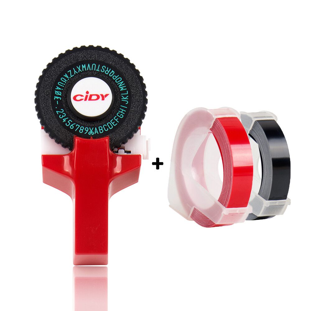 Yance Etiqueteuse manuelle pour MOalerE101 bricolage imprimante d'étiquettes avec ruban adhésif de 9mm pour étiqueteuse à gaufrer Dymo Type label printer - vue 5