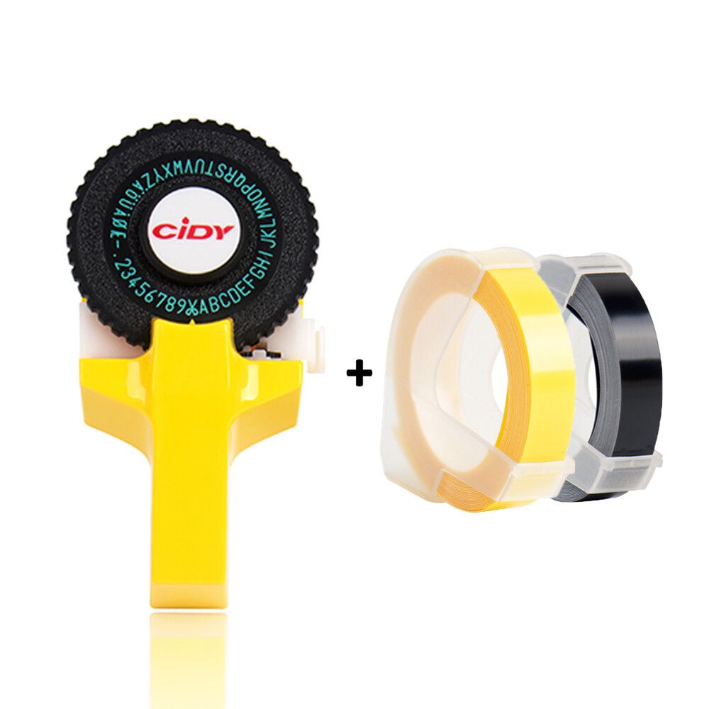 Yance Etiqueteuse manuelle pour MOalerE101 bricolage imprimante d'étiquettes avec ruban adhésif de 9mm pour étiqueteuse à gaufrer Dymo Type label printer - vue 3