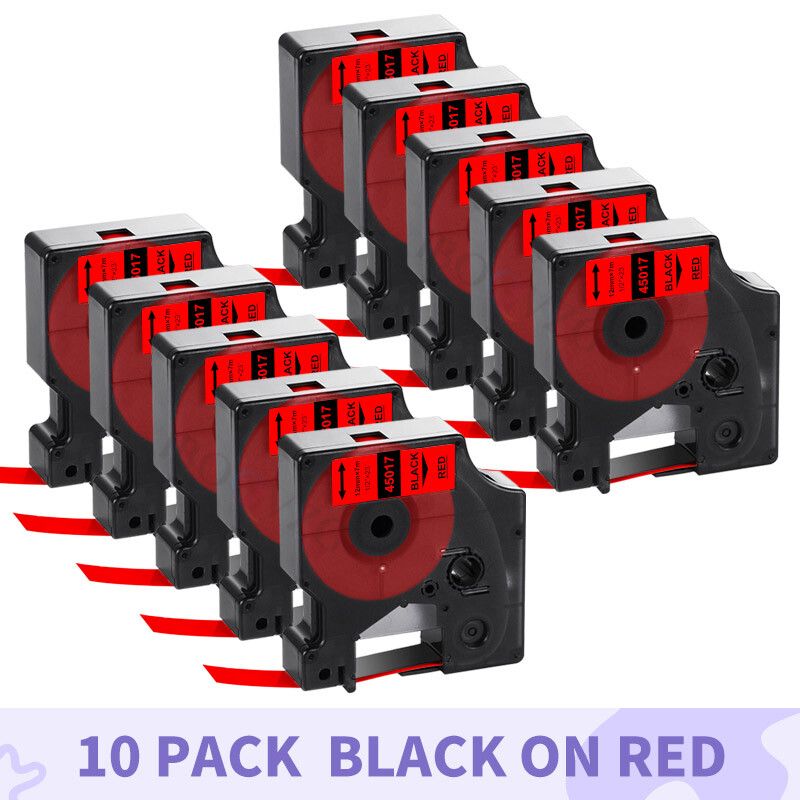 IBOQVZG Étiqueteuse pour Dymo D1 Label Manager Rubans 10PK 12mm 45010 45013 45018 45022 45021 LM 160 Type 10PK on 6mm - vue 2