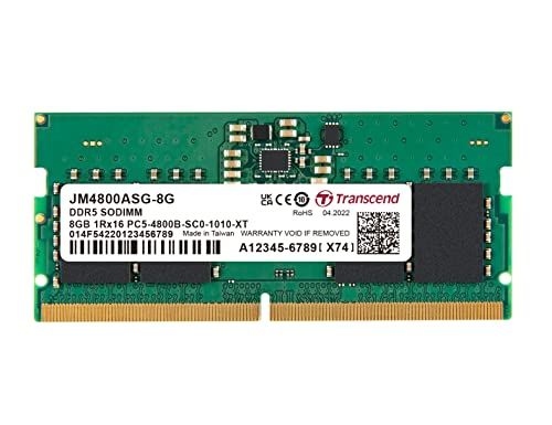 Transcend JetRam JM4800ASG 8G module de mémoire 8 Go 1 x 8 Go DDR5 4800 MHz Neuf - vue 3