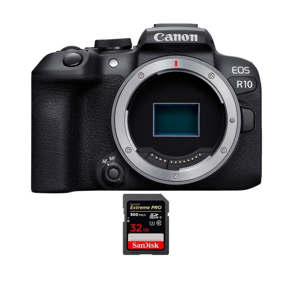 Canon EOS R10 + 1 SanDisk Extreme PRO UHS II SDXC 300 MB/ + Guide PDF '20 TECHNIQUES POUR RÉUSSIR VOS PHOTOS - vue 3