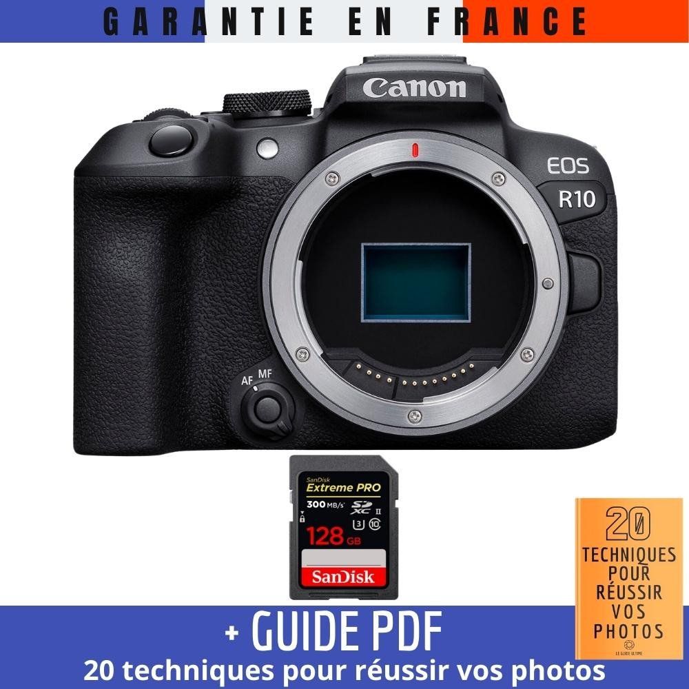 Canon EOS R10 + 1 SanDisk Extreme PRO UHS II SDXC 300 MB/ + Guide PDF '20 TECHNIQUES POUR RÉUSSIR VOS PHOTOS - vue 2