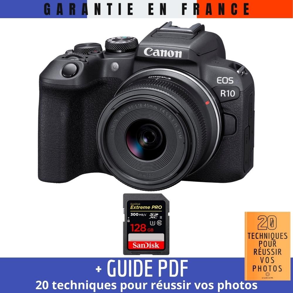 Canon EOS R10 + RF 18 45mm F4.5 6.3 IS STM + 1 SanDisk Extreme PRO UHS II SDXC 300 MB/ + Guide PDF '20 TECHNIQUES POUR RÉUSSIR VOS PHOTOS - vue 2