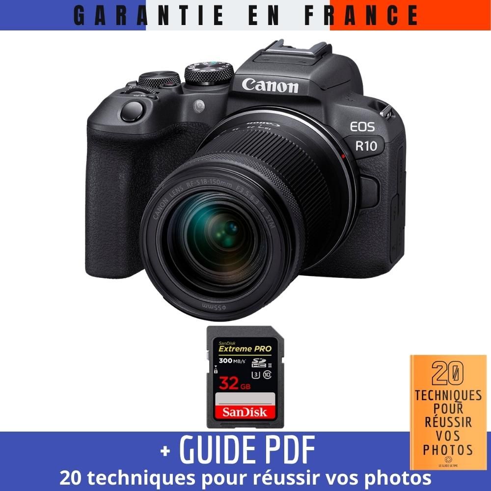 Canon EOS R10 + RF 18 150mm F4.5 6.3 IS STM + 1 SanDisk Extreme PRO UHS II SDXC 300 MB/ + Guide PDF '20 TECHNIQUES POUR RÉUSSIR VOS PHOTOS - vue 2