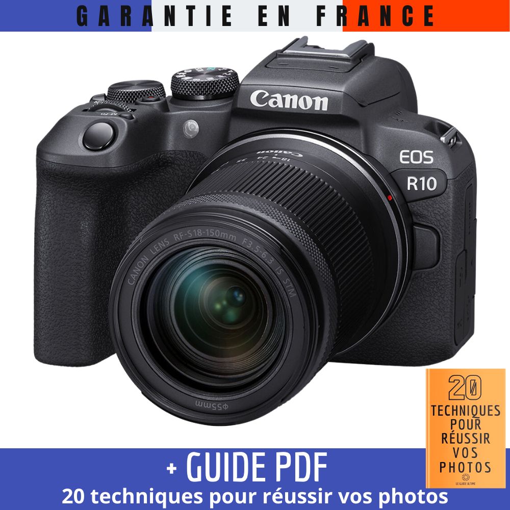 Canon EOS R10 + RF 18 150mm f4.5 6.3 IS STM + Guide PDF '20 TECHNIQUES POUR RÉUSSIR VOS PHOTOS - vue 2
