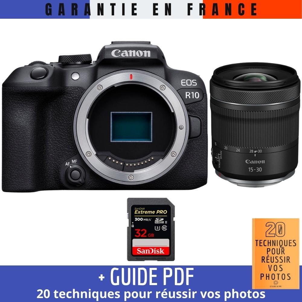 Canon EOS R10 + RF 15 30mm F4.5 6.3 IS STM + 1 SanDisk Extreme PRO UHS II SDXC 300 MB/ + Guide PDF '20 TECHNIQUES POUR RÉUSSIR VOS PHOTOS - vue 2