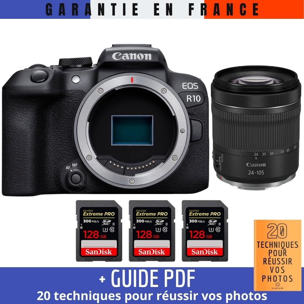 Canon EOS R10 + RF 24 105mm F4 7.1 IS STM + 3 SanDisk Extreme PRO UHS II SDXC 300 MB/ + Guide PDF '20 TECHNIQUES POUR RÉUSSIR VOS PHOTOS - vue 3