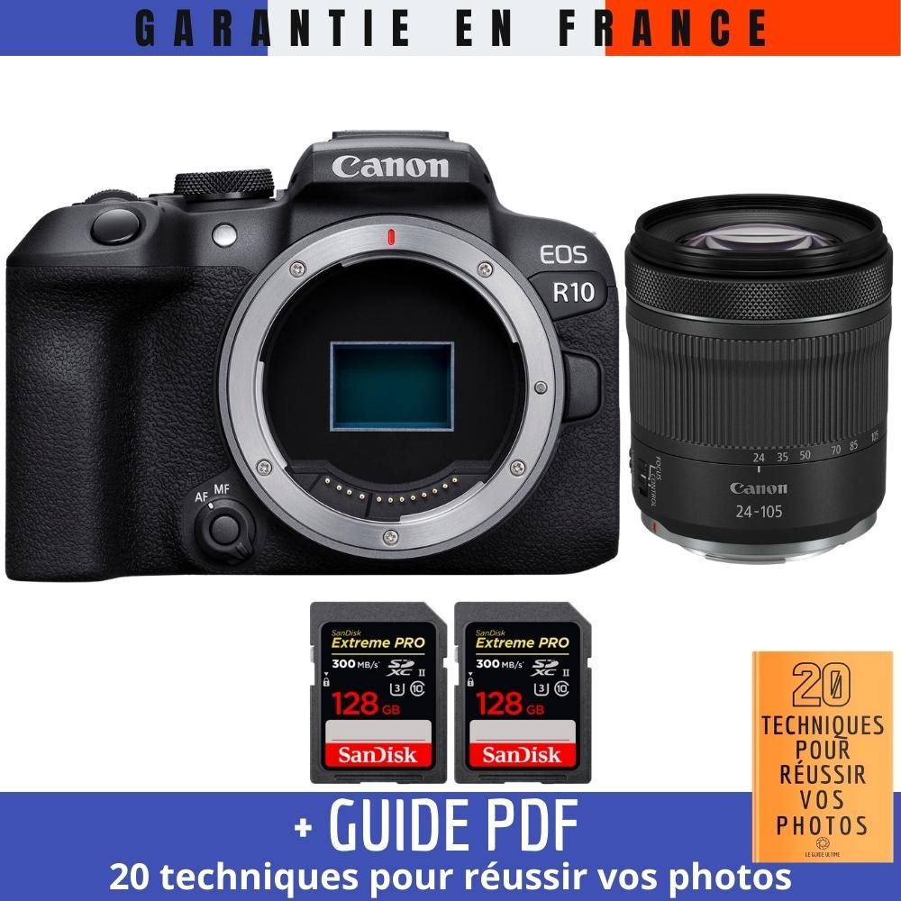 Canon EOS R10 + RF 24 105mm F4 7.1 IS STM + 2 SanDisk Extreme PRO UHS II SDXC 300 MB/ + Guide PDF '20 TECHNIQUES POUR RÉUSSIR VOS PHOTOS - vue 2