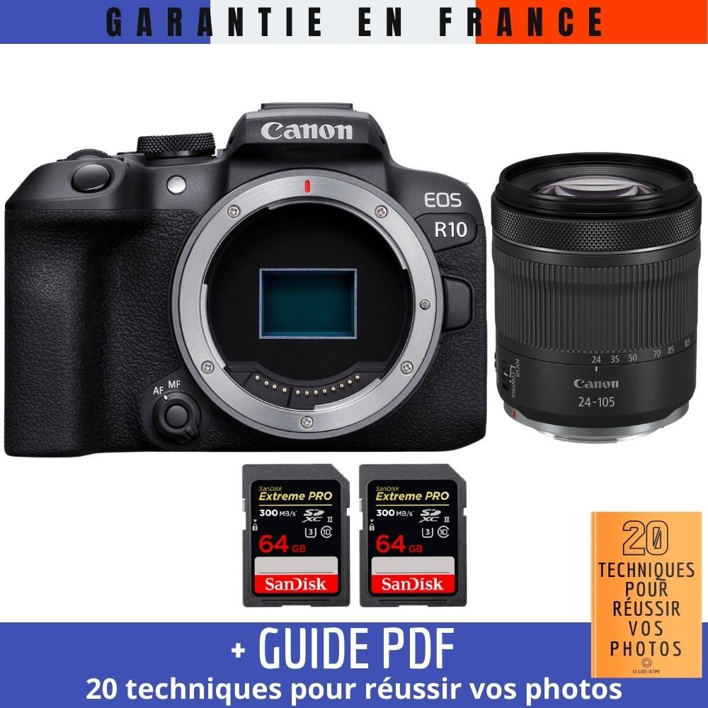 Canon EOS R10 + RF 24 105mm F4 7.1 IS STM + 2 SanDisk Extreme PRO UHS II SDXC 300 MB/ + Guide PDF '20 TECHNIQUES POUR RÉUSSIR VOS PHOTOS - vue 3