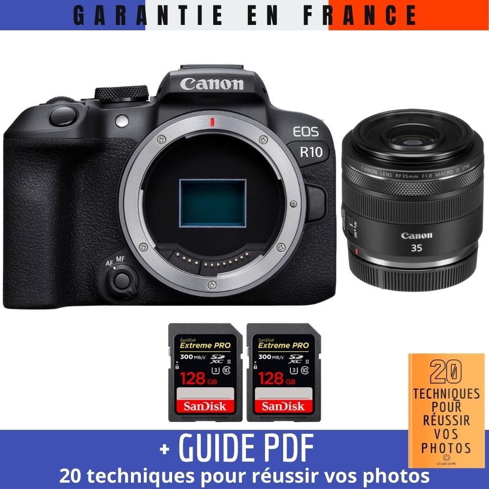 Canon EOS R10 + RF 35mm F1.8 IS Macro STM + 2 SanDisk Extreme PRO UHS II SDXC 300 MB/ + Guide PDF '20 TECHNIQUES POUR RÉUSSIR VOS PHOTOS - vue 3