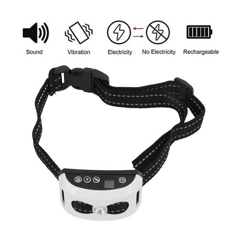 Meilleurs prix pour Collier Anti Aboiement Pour Chien, Rechargeable Par Usb, Étanche, Vibration Automatique, Led, Entraînement Pour Chiots