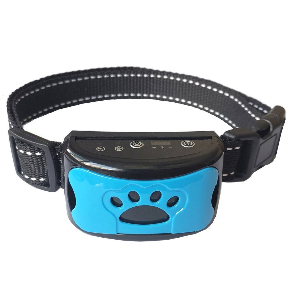 Bleu - Dispositif Anti Aboiement Pour Chien, Usb Électrique Ultrasonique Pour Chiens, Collier'entraînement Pour Chien, Stop Aboiement, Vibration, Collier Anti Aboiement, Vente En Gros