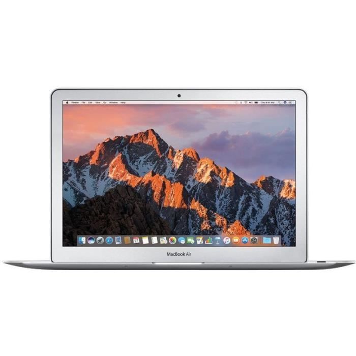 MacBook Air 13"Core i5 1,6 Ghz 8 Go 128 Go SSD Argent (2015) - Batterie Neuve - Reconditionné - Très bon état