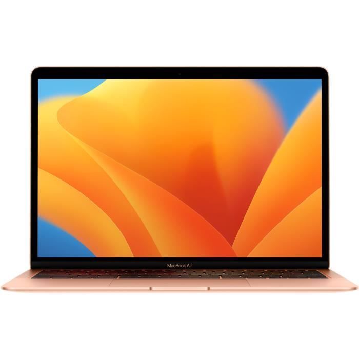 MacBook Air 13"Apple M1 3,2 Ghz 8 Go 256 Go SSD Or (2020) - Batterie Neuve - Reconditionné - Très bon état