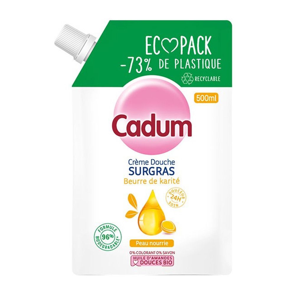 Crème Douche Surgras Beurre De Karité Cadum La Recharge De 500ml - vue 2