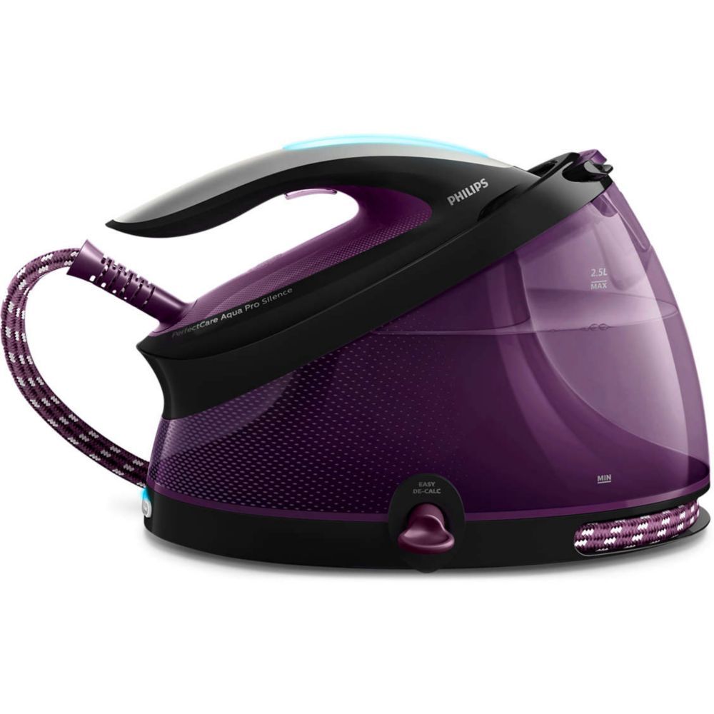 Philips GC942080 Fer à repasser sans brûlures ni réglages de la température 7 bars coup de vapeur 460 g arrêt automatique ultra léger semelle spéciale