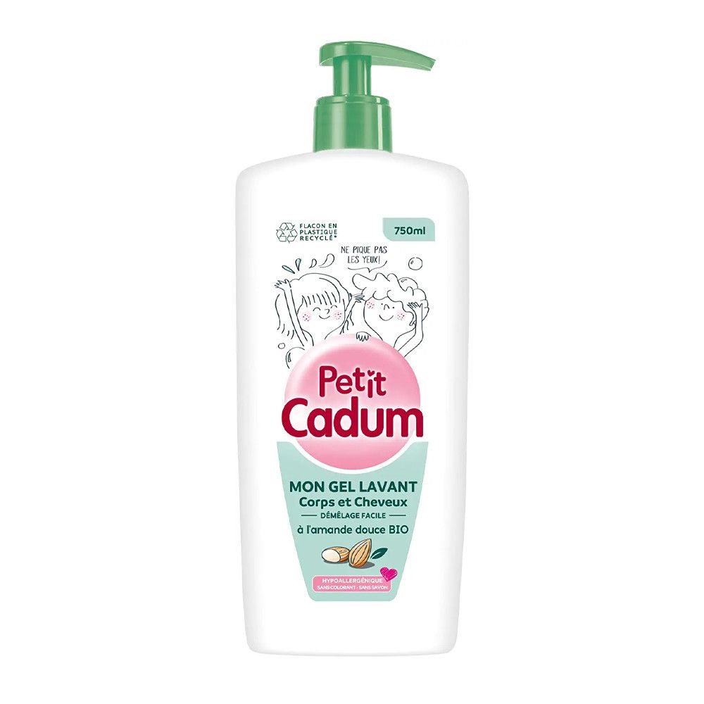 Gel Douche Enfant Corps Et Cheveux Amande Douce Cadum Le Flacon De 750ml - vue 2