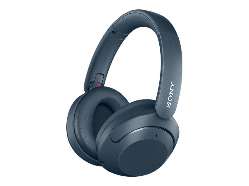 Sony WH-XB910N - Écouteurs avec micro - circum-aural - Bluetooth - sans fil, filaire - Suppresseur de bruit actif - jack 3,5mm - bleu