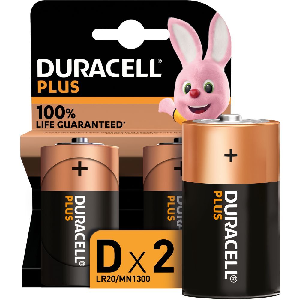 Piles Alcaline Lr20 d 1 5v Plus Duracell Le Lot De 2 Piles - vue 5