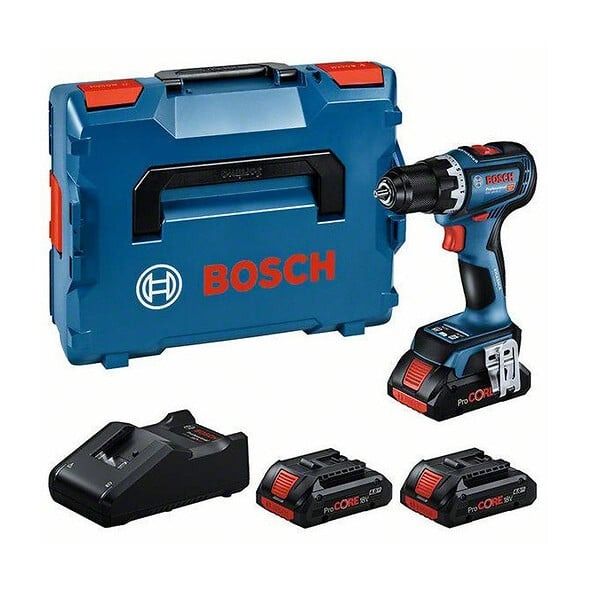 Perceuse Visseuse sans fil BOSCH GSR 18V 90 C Professionnal + 3 batteries ProCORE 4.0Ah 18V + chargeur en BOXX 0615A5002R