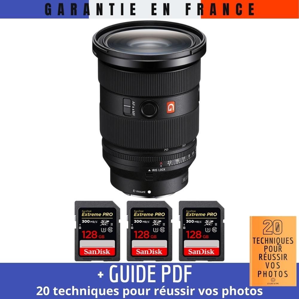 Sony FE 24 70mm F2.8 GM II + 3 SanDisk Extreme PRO UHS II SDXC 300 MB/ + Guide PDF '20 TECHNIQUES POUR RÉUSSIR VOS PHOTOS