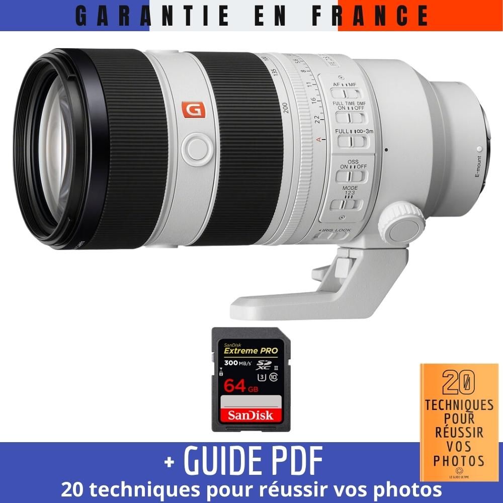 Sony FE 70 200mm F2.8 GM OSS II + 1 SanDisk Extreme PRO UHS II SDXC 300 MB/ + Guide PDF '20 TECHNIQUES POUR RÉUSSIR VOS PHOTOS - vue 3