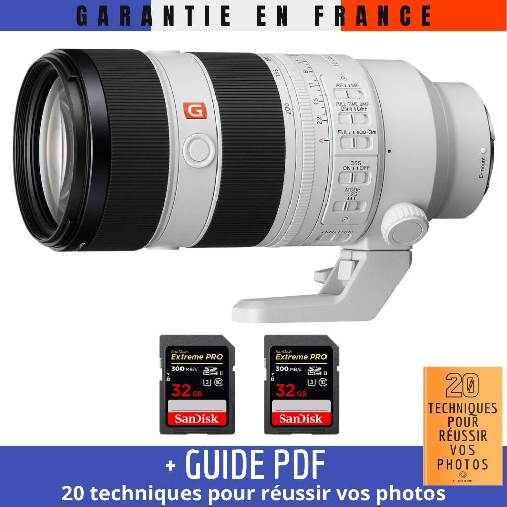 Sony FE 70 200mm F2.8 GM OSS II + 2 SanDisk Extreme PRO UHS II SDXC 300 MB/ + Guide PDF '20 TECHNIQUES POUR RÉUSSIR VOS PHOTOS - vue 2