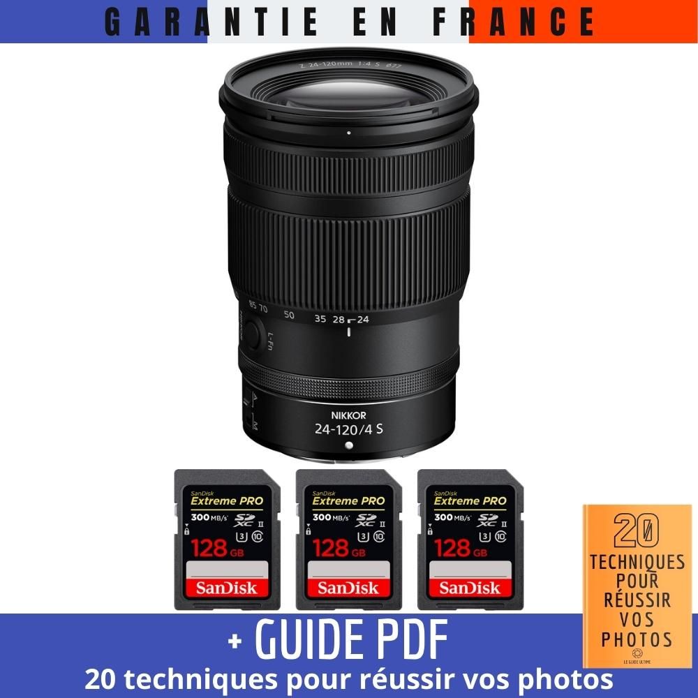 Nikon Z 24 120mm F4 + 3 SanDisk Extreme PRO UHS II SDXC 300 MB/ + Guide PDF '20 TECHNIQUES POUR RÉUSSIR VOS PHOTOS - vue 2