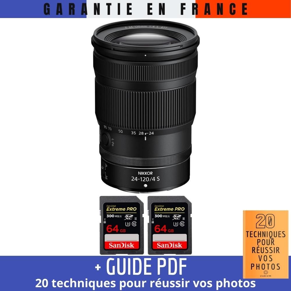 Nikon Z 24 120mm F4 + 2 SanDisk Extreme PRO UHS II SDXC 300 MB/ + Guide PDF '20 TECHNIQUES POUR RÉUSSIR VOS PHOTOS - vue 2