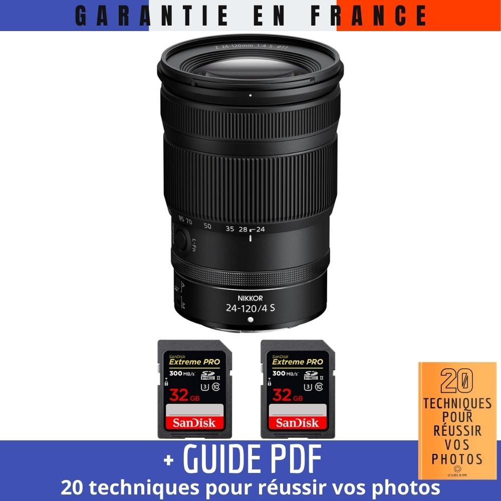 Nikon Z 24 120mm F4 + 2 SanDisk Extreme PRO UHS II SDXC 300 MB/ + Guide PDF '20 TECHNIQUES POUR RÉUSSIR VOS PHOTOS - vue 3
