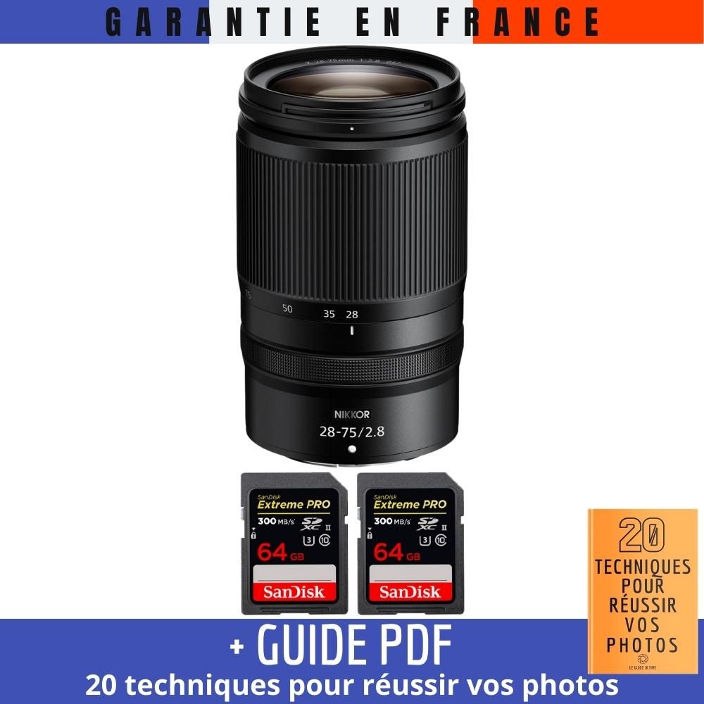 Nikon Z 28 75mm F2.8 + 2 SanDisk Extreme PRO UHS II SDXC 300 MB/ + Guide PDF '20 TECHNIQUES POUR RÉUSSIR VOS PHOTOS - vue 2