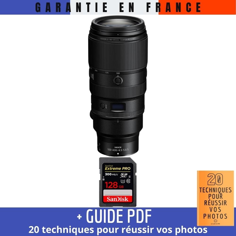 Nikon Z 100 400mm F4.5 5.6 VR + 1 SanDisk Extreme PRO UHS II SDXC 300 MB/ + Guide PDF '20 TECHNIQUES POUR RÉUSSIR VOS PHOTOS