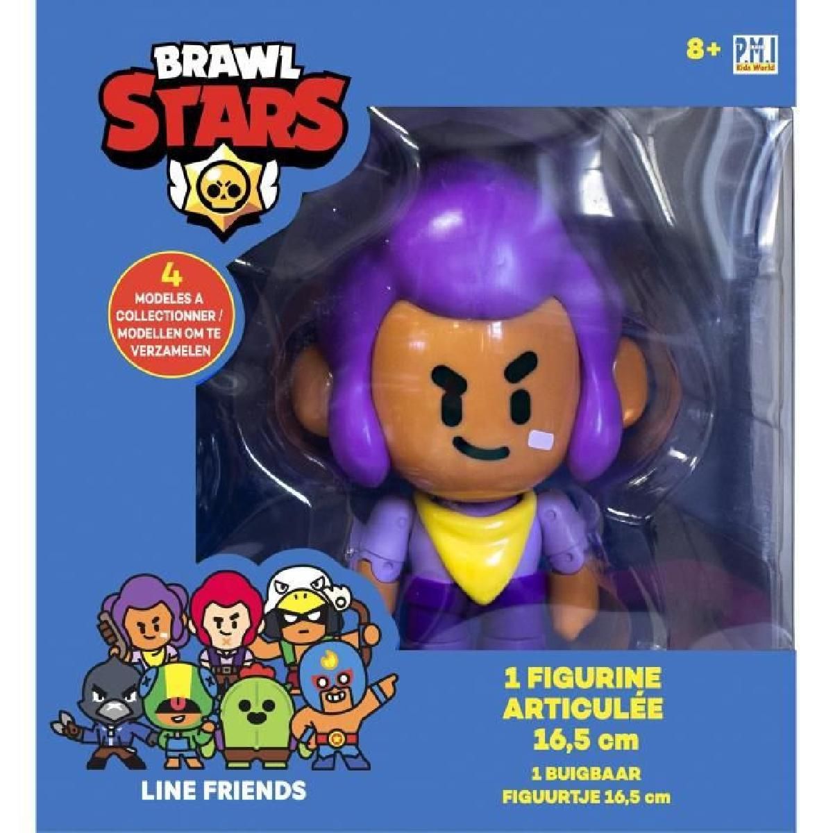 Lansay BRAWL STARS 1 Figurine Articulée 16 5 Cm Shelly Personnages du Célèbre Jeu Vidéo Brawl Stars Figurine à Collectionner 4 Modèles au Choix Dès - vue 3