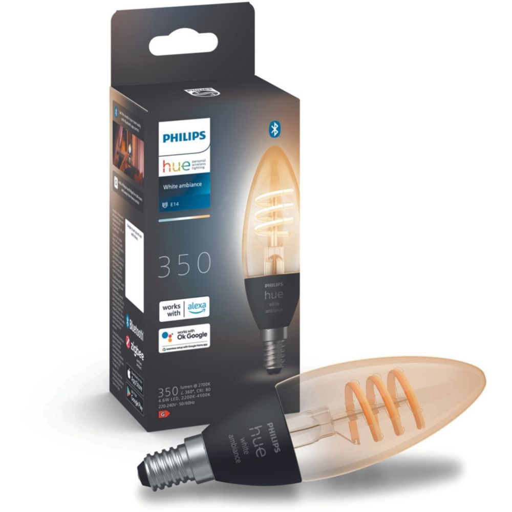 Ampoule Connectée Philips Hue Wa E14 4.9w Filament