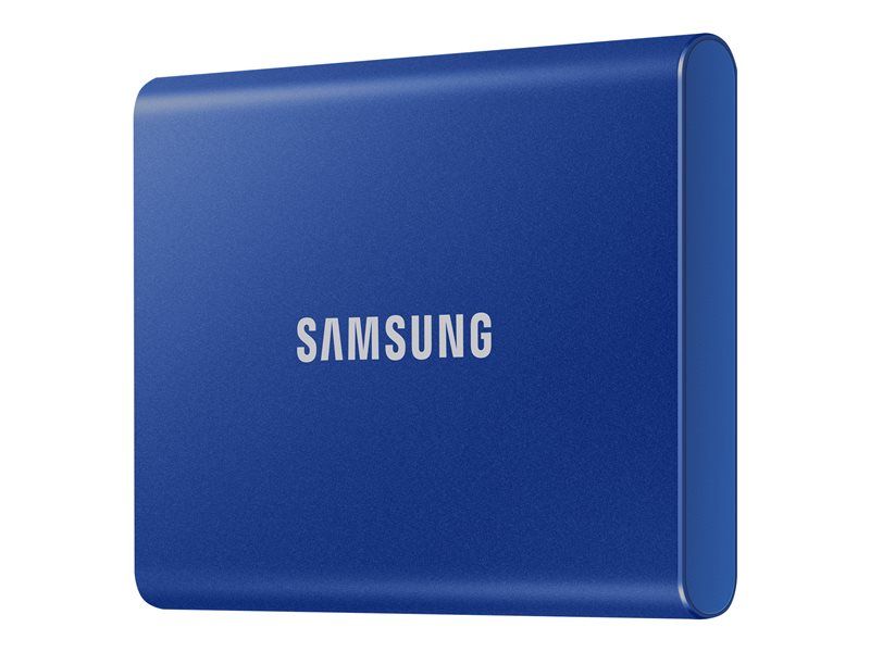 Samsung T7 MU-PC2T0H - SSD - chiffré - 2 To - externe (portable) - USB 3.2 Gen 2 (USB-C connecteur) - AES 256 bits - bleu indigo Samsung T7 MU-PC2T0H - SSD - chiffré - 2 To - externe (portable) - USB 3.2 Gen 2 (USB-C connecteur) - AES 256 bits - bleu indigo