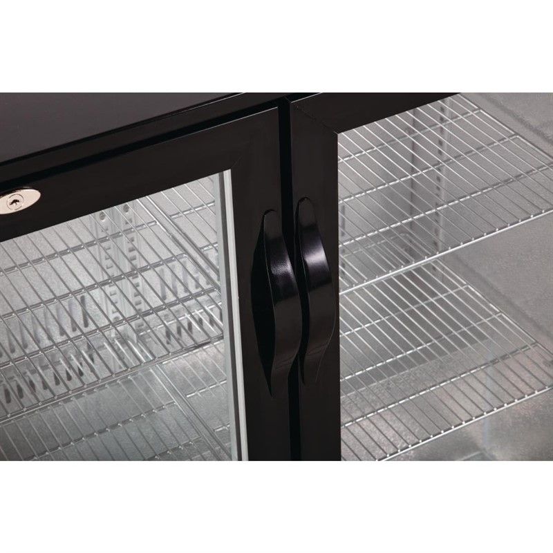 Arrière bar 3 portes battantes vitrées 330 Litres 220 V MONO