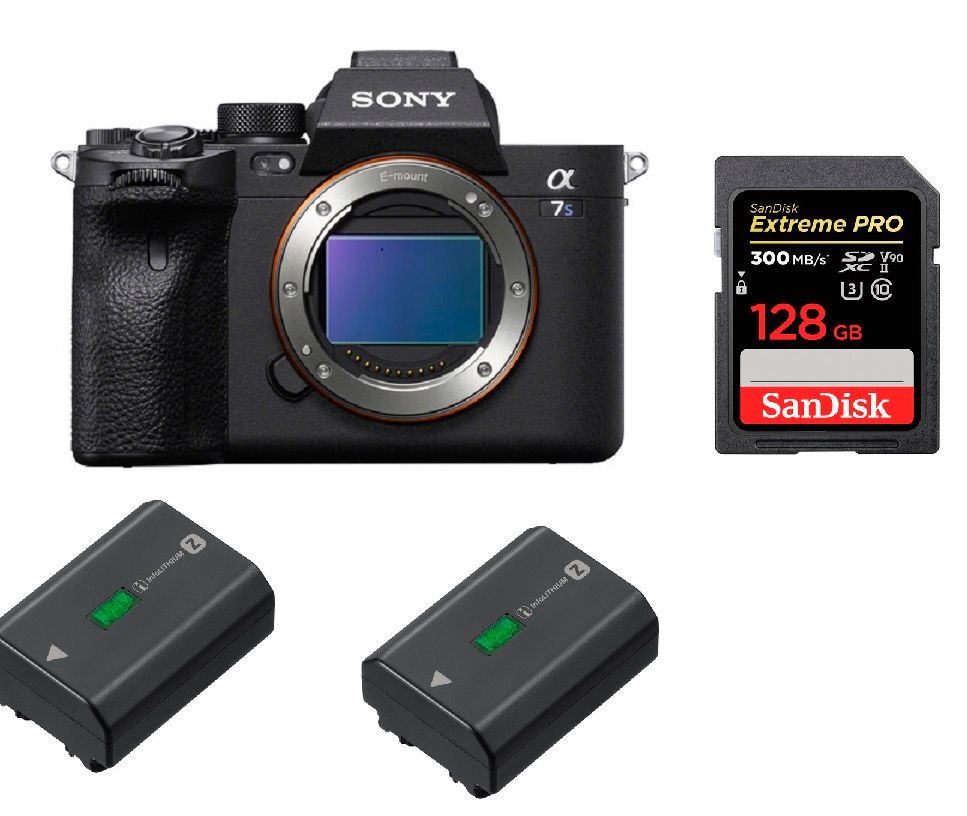 Sony Alpha a7S III Nu + SanDisk Extreme PRO UHS II SDXC 300 MB / + 2 Sony NP FZ100