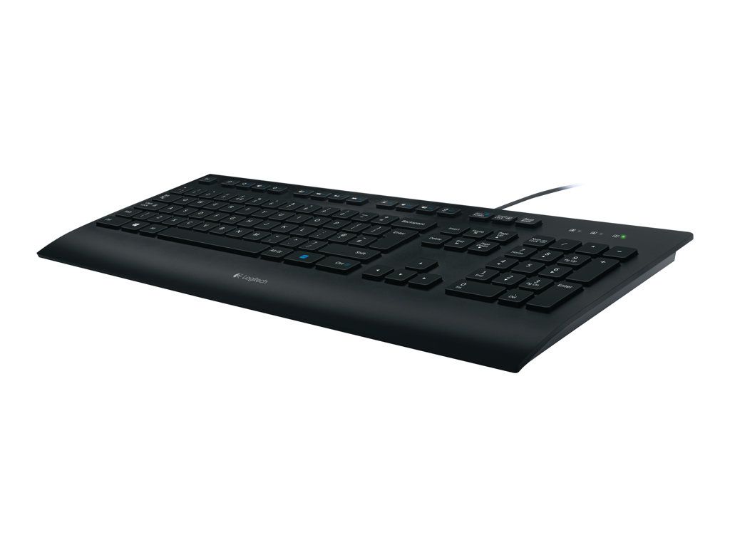 Logitech Corded K280e - Clavier - USB - Suisse