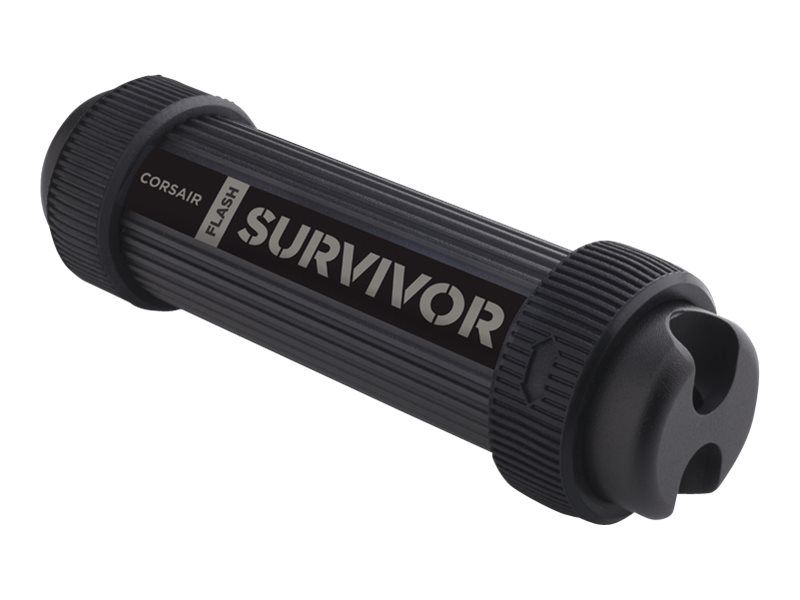 CORSAIR Flash Survivor Stealth - Clé USB - 64 Go - USB 3.0 - aluminium anodisé